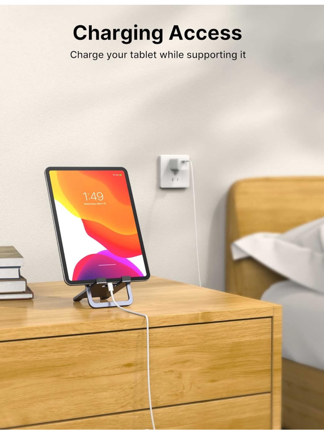 JSAUX iPad Stand for Desk - Multi-Angle 🧡 - photo 4