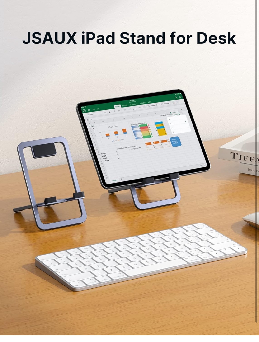 JSAUX iPad Stand for Desk - Multi-Angle 🧡 - photo 2