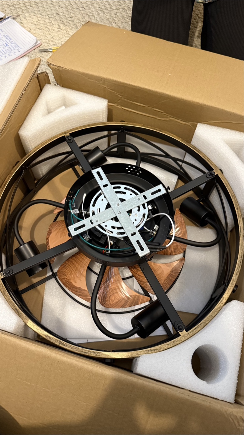 New SHLUC Ceiling Fan with Light, New in Box