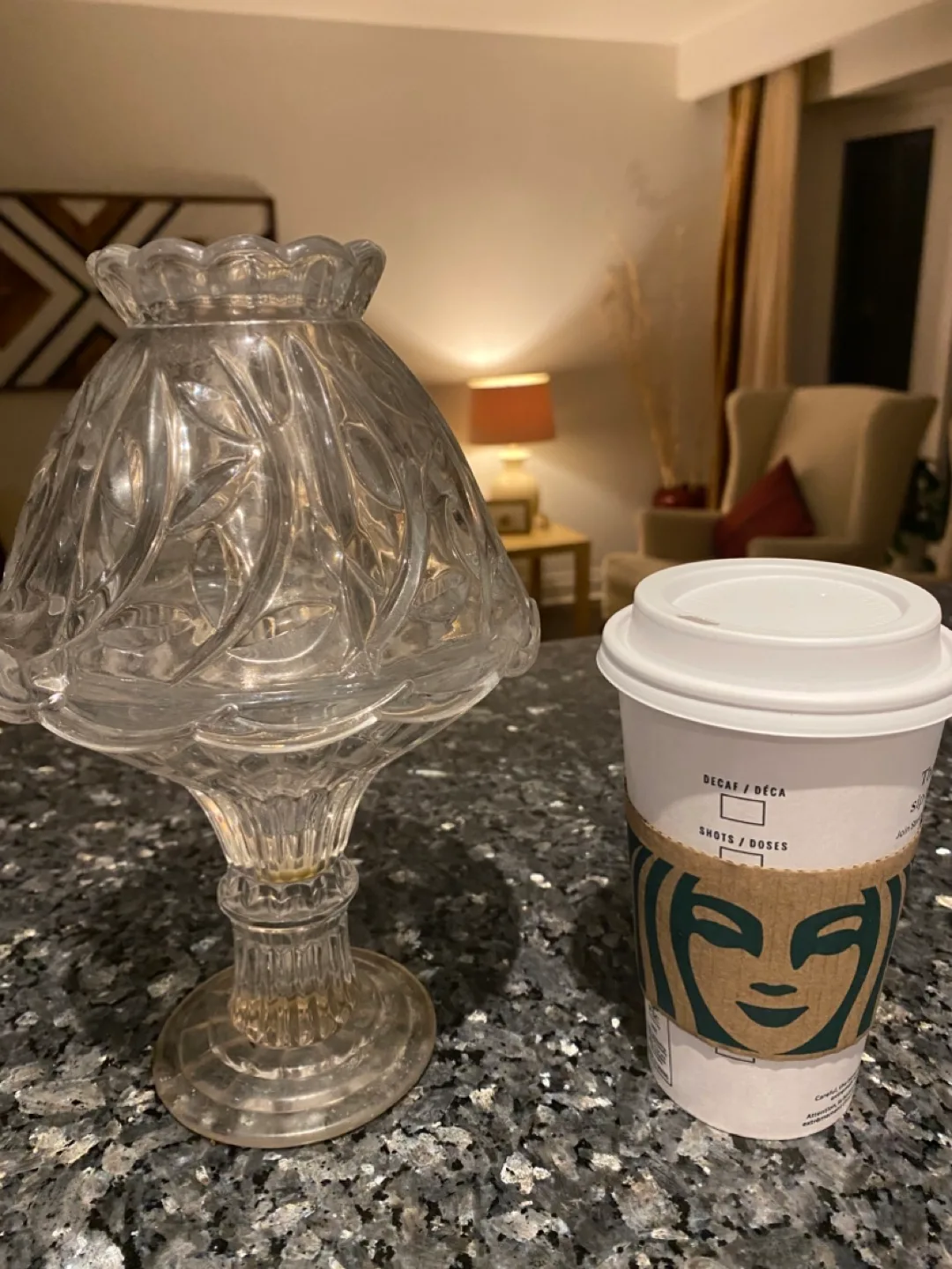 Clear Glass Candle Holder image indicator(2)