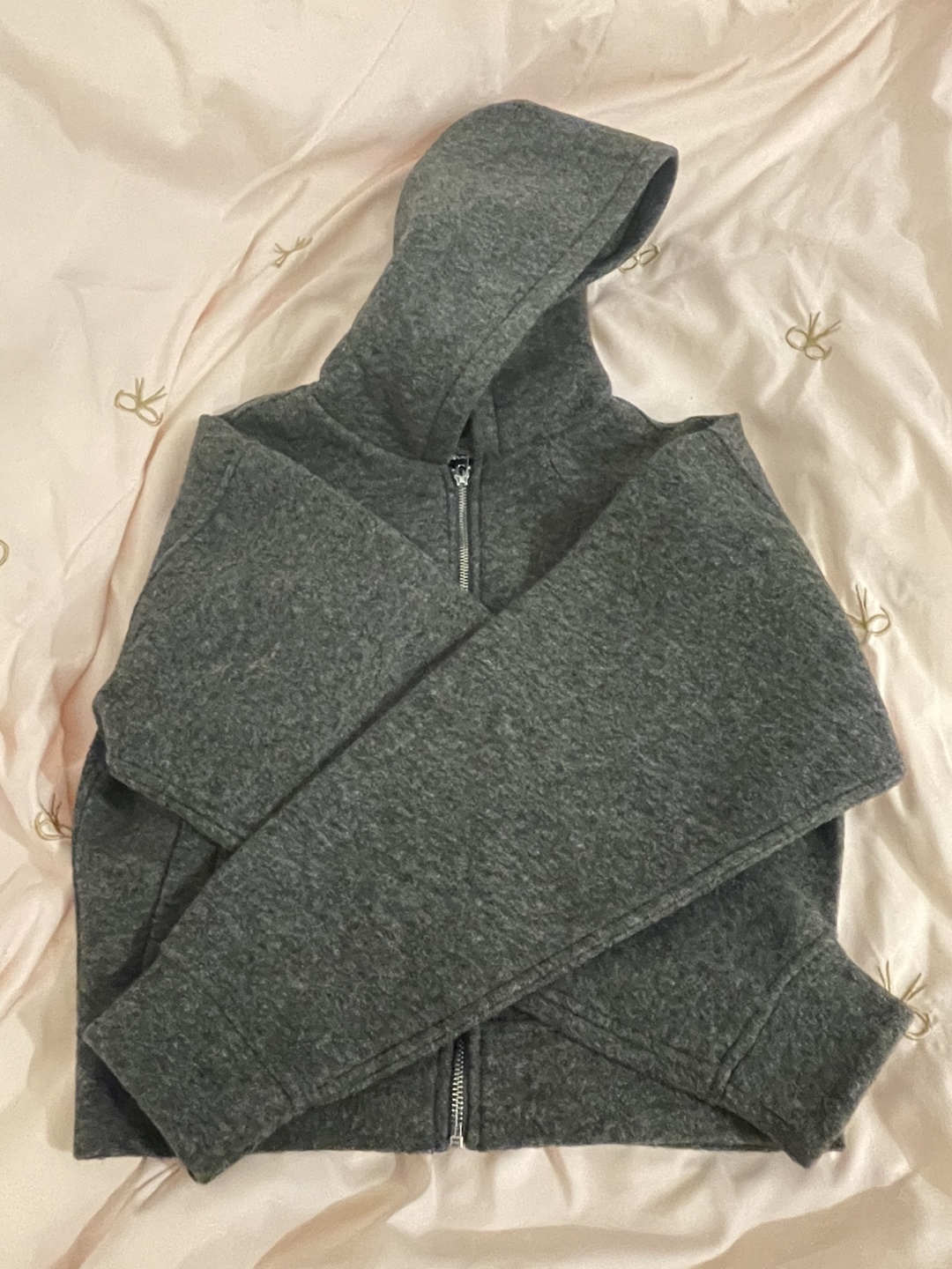 TNA/ARITZIA CHAMP BOMBER (XS/HEATHER CHARCOAL)