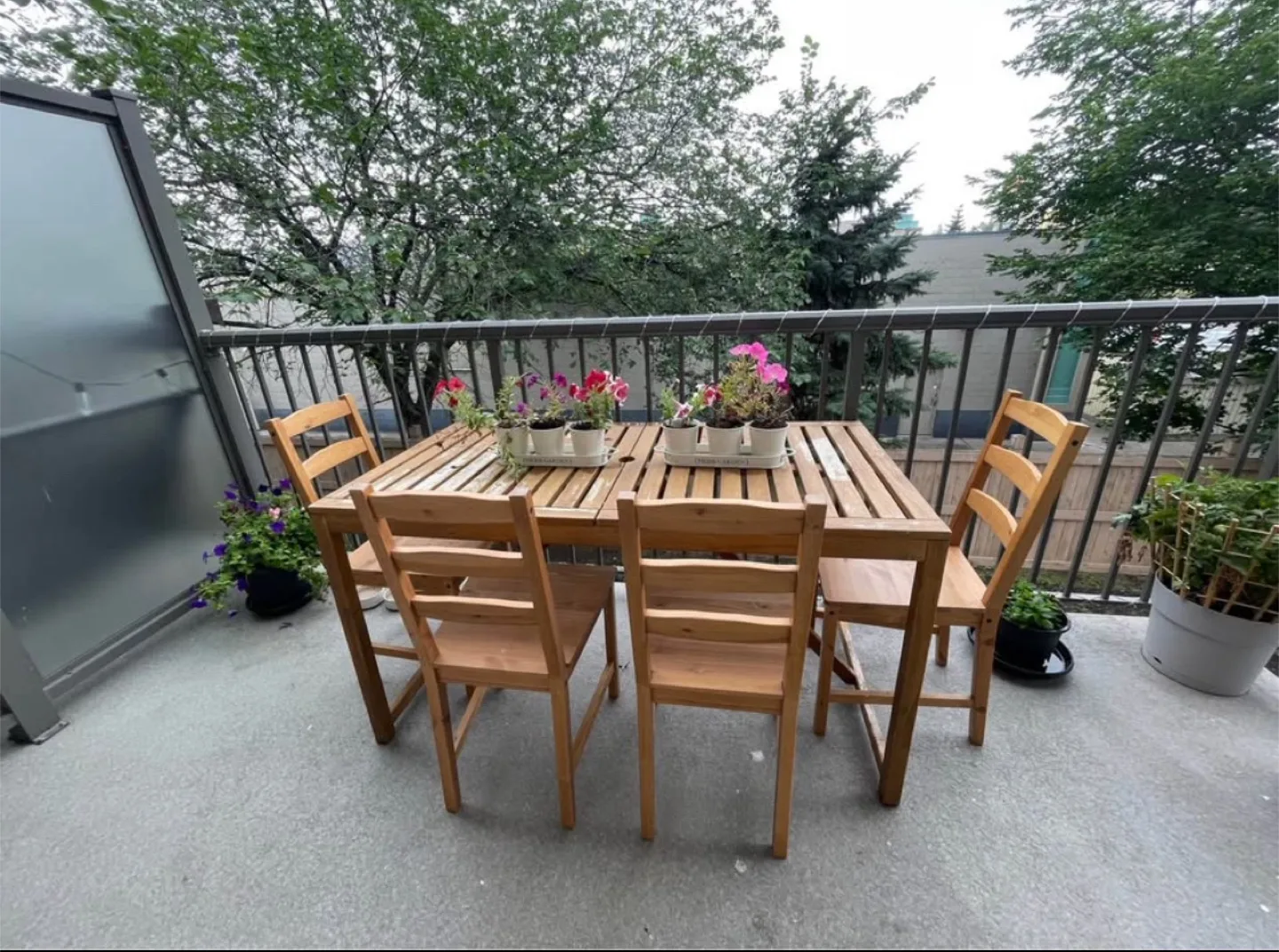 IKEA Wooden Table & Chair