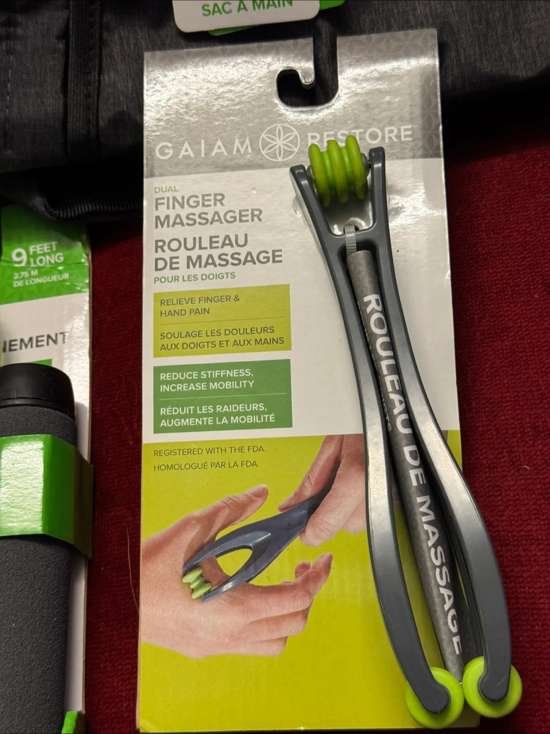 Gaiam Restore Dual Finger Massager & Tote Bag image indicator(3)