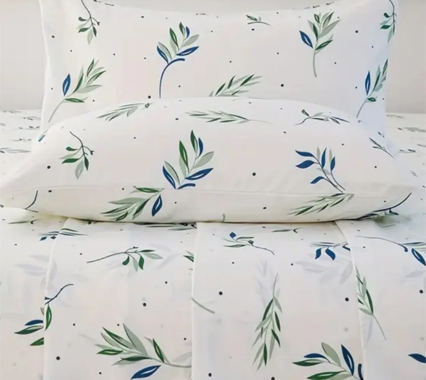 4 pieces Queen size Leaf Pattern Sheet Set image indicator(2)