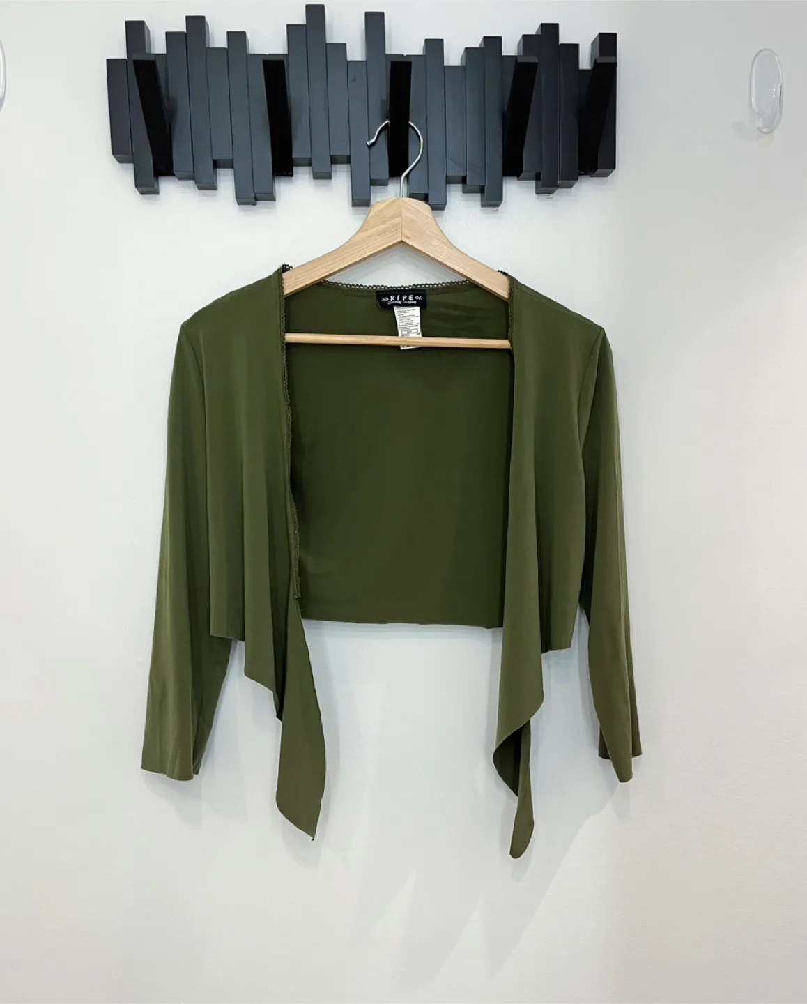 Ripe Olive Green Bolero - Size M thumbnail