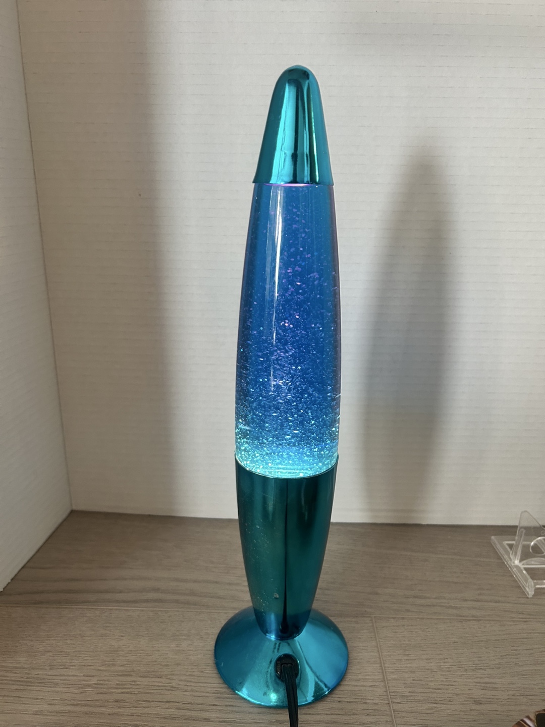 Blue Glitter Lava Lamp