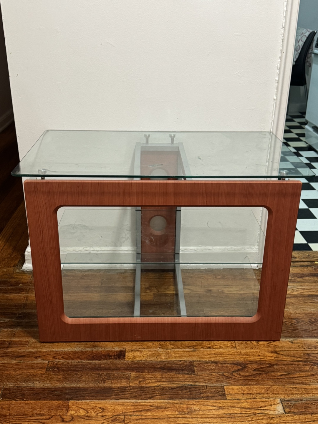 Glass Top TV Stand
