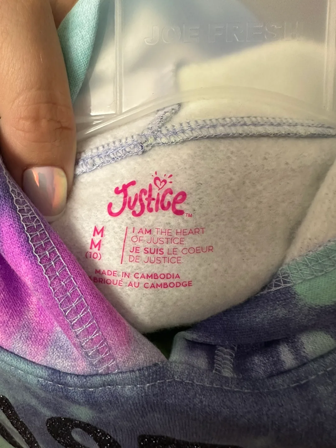 Justice Girls Tie-Dye Hoodie & Pants Set - Size M (10) thumbnail