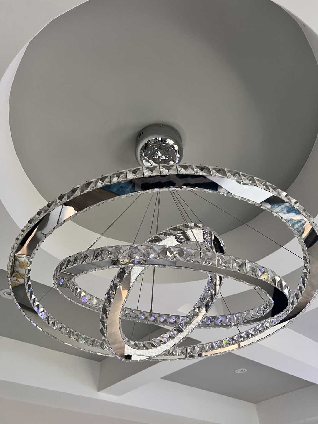 Crystal LED Ring Chandelier - photo 3
