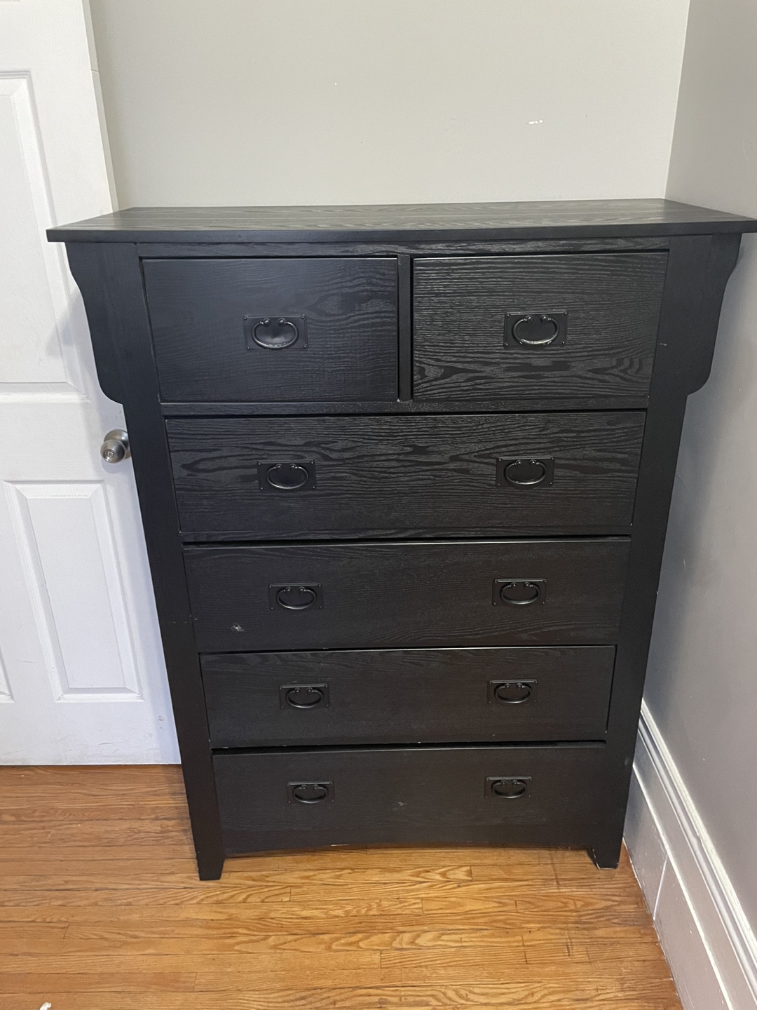 Black Wood Dresser Set