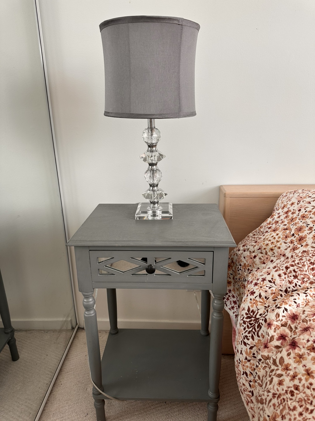 Nightstand with Lamp