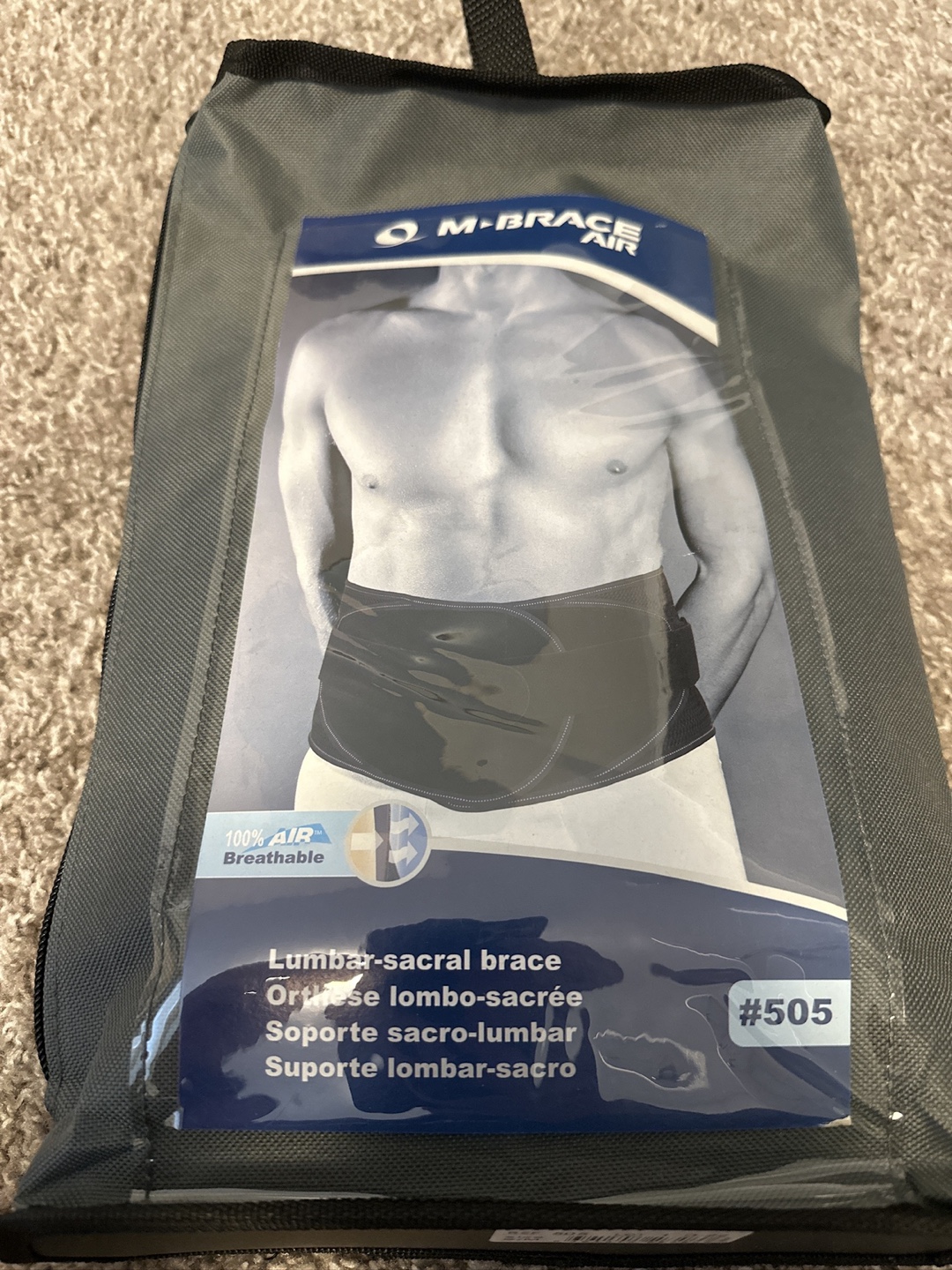 M-Brace Air Lumbar-Sacral Brace #505, Size S-M