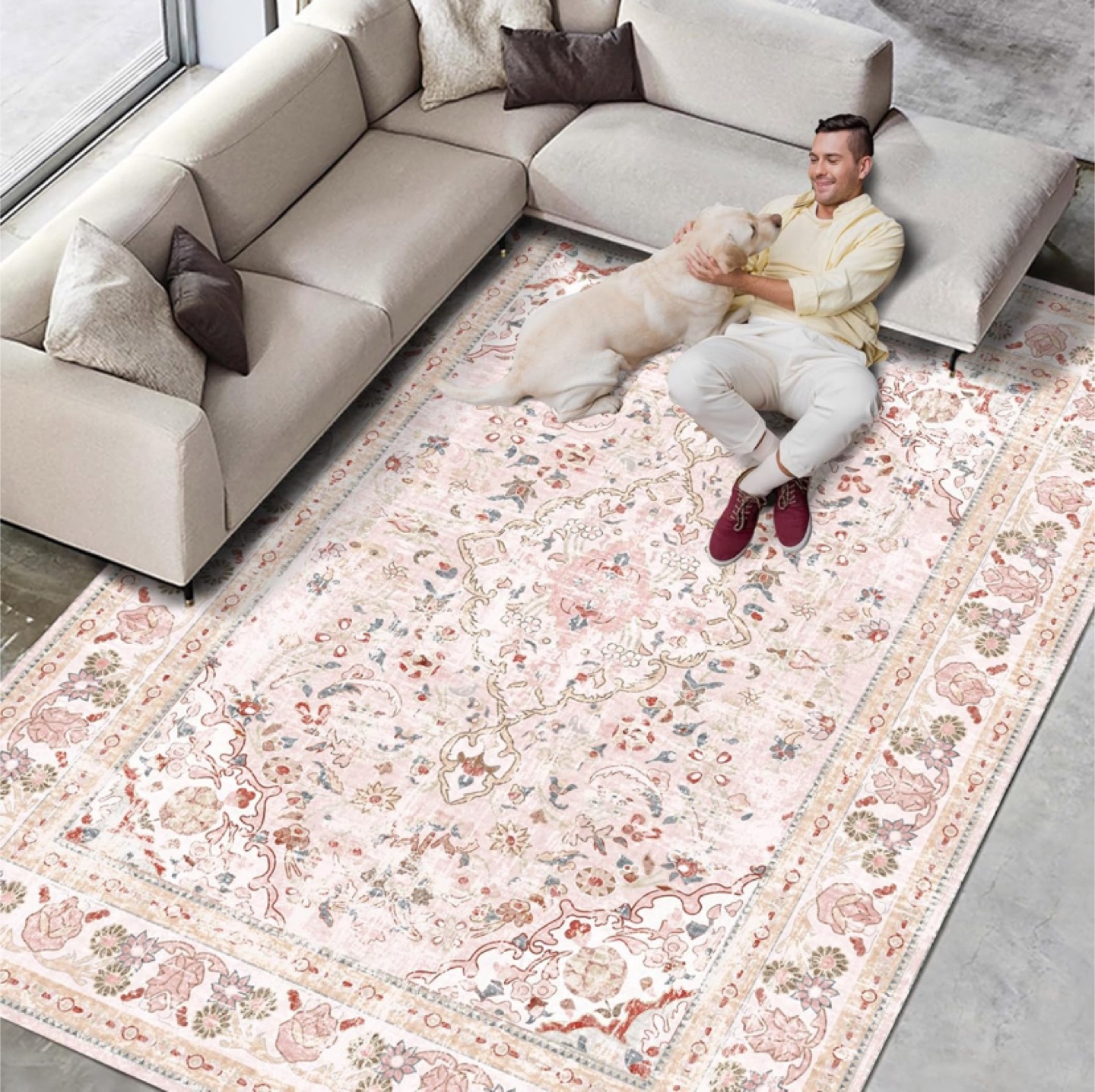 Lahome Washable Living Room Rug 8x10