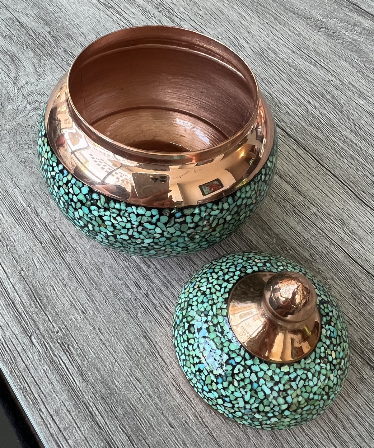 Persian Handmade Copper Decorative Jar - photo 2