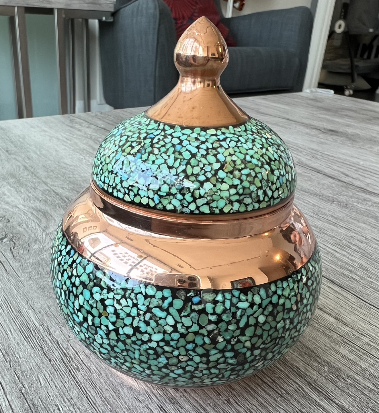 Persian Handmade Copper Decorative Jar