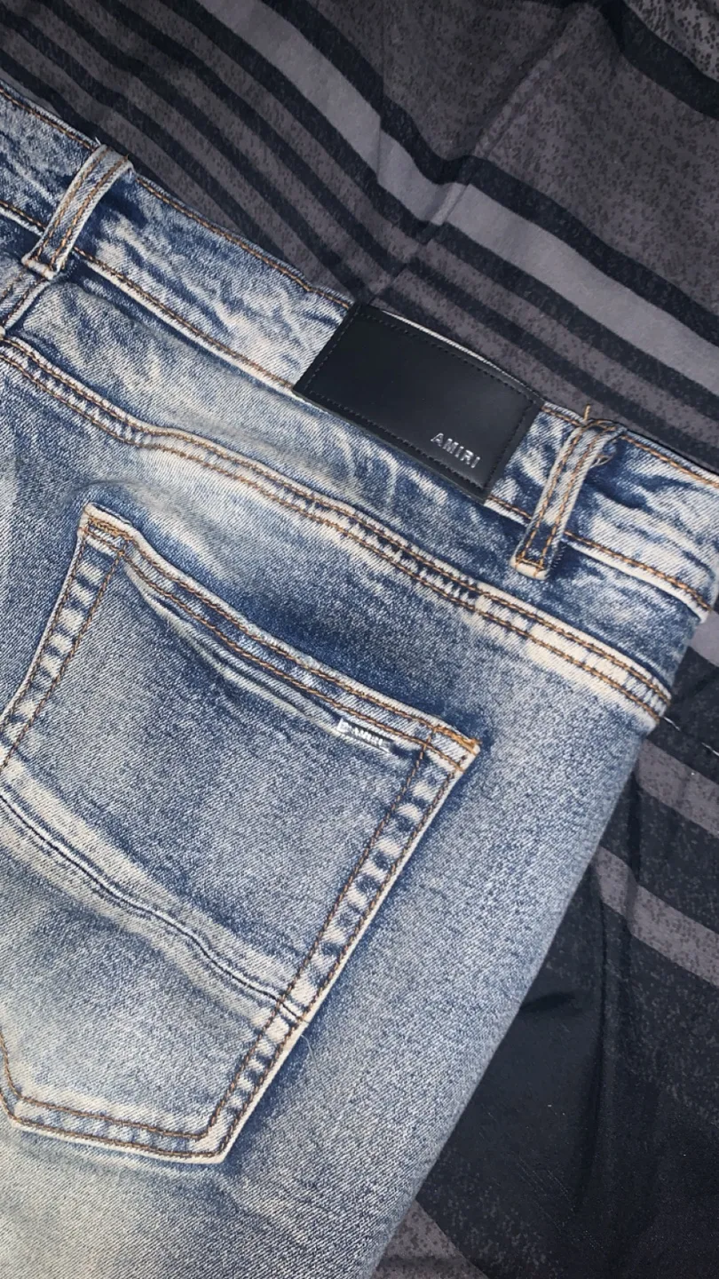 AMIRI Distressed Denim Jeans, Size 38 image indicator(7)