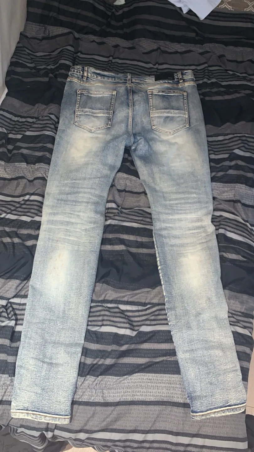 AMIRI Distressed Denim Jeans, Size 38 image indicator(8)