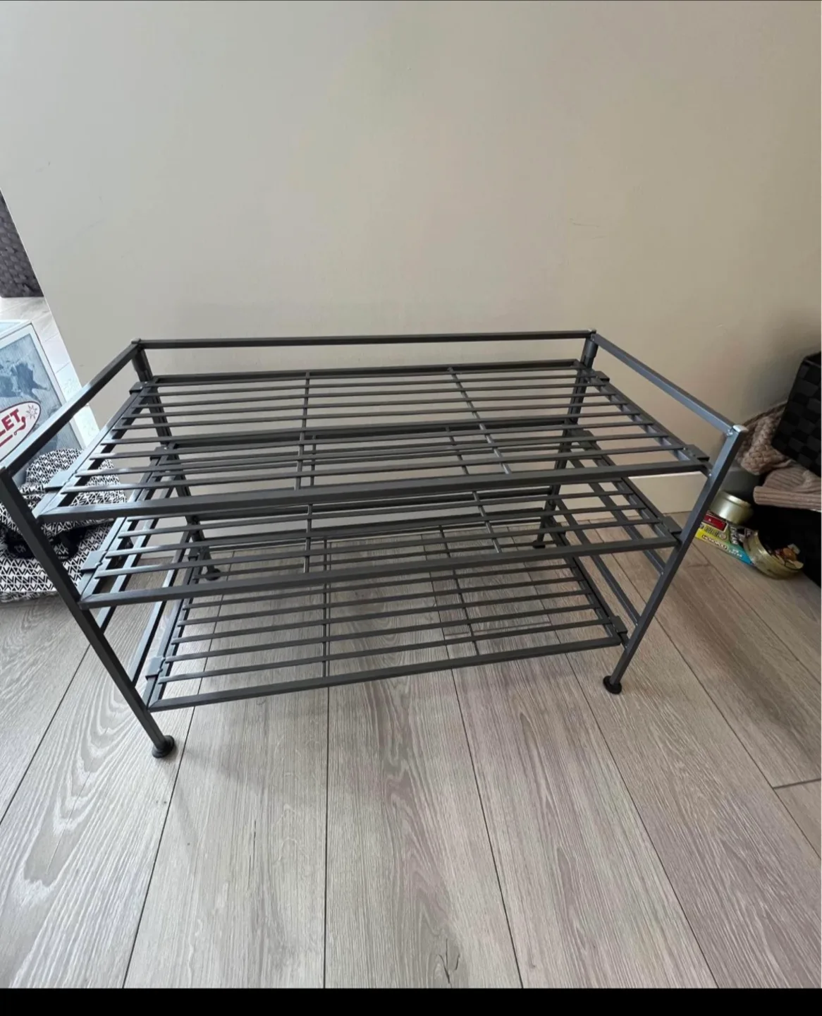 Seville Classics 3-Tier Shoe Rack - Ash Grey image indicator(2)