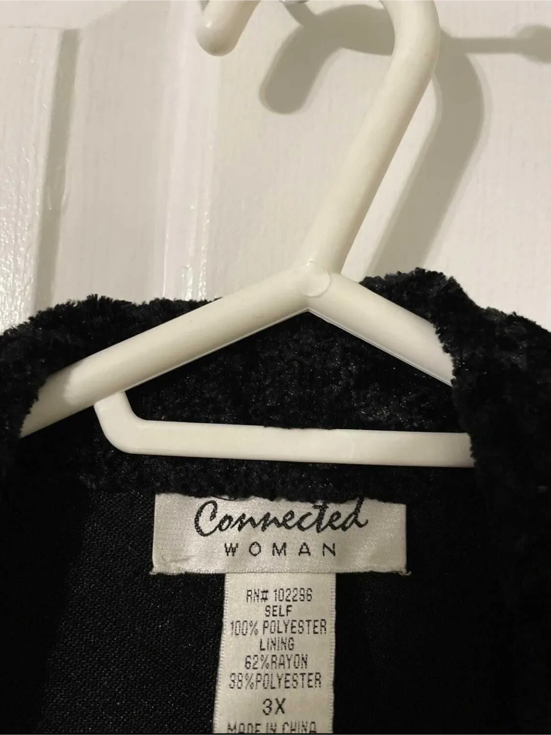 Connected Woman velvet Black formal jacket- Size 3X image indicator(4)