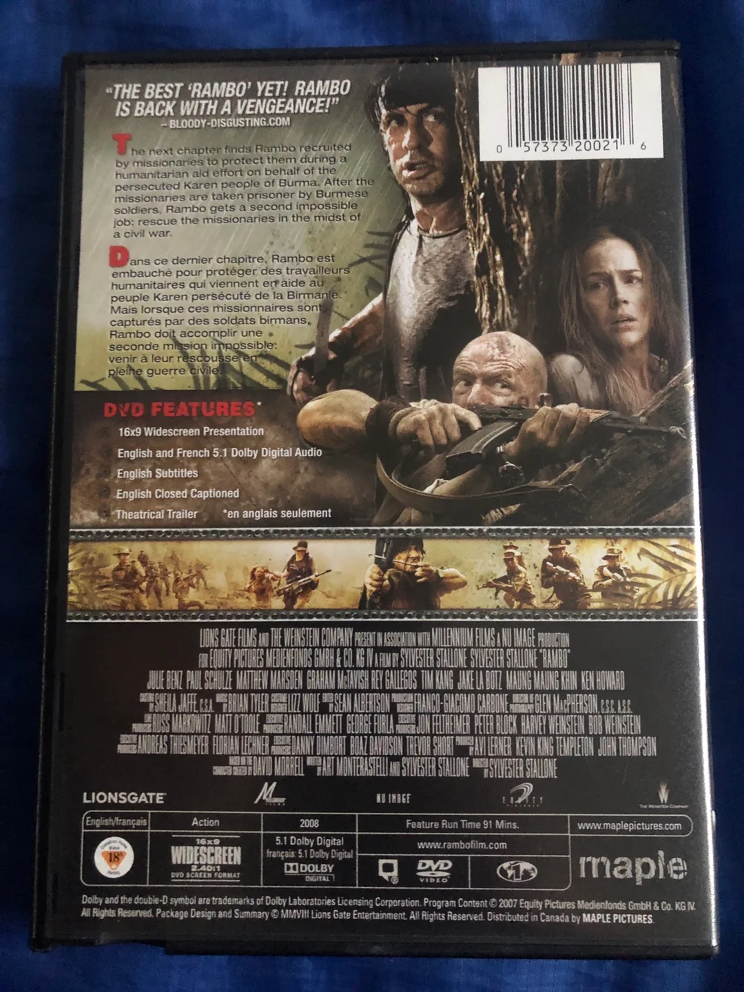 Rambo DVD - Stallone Action Movie image indicator(2)