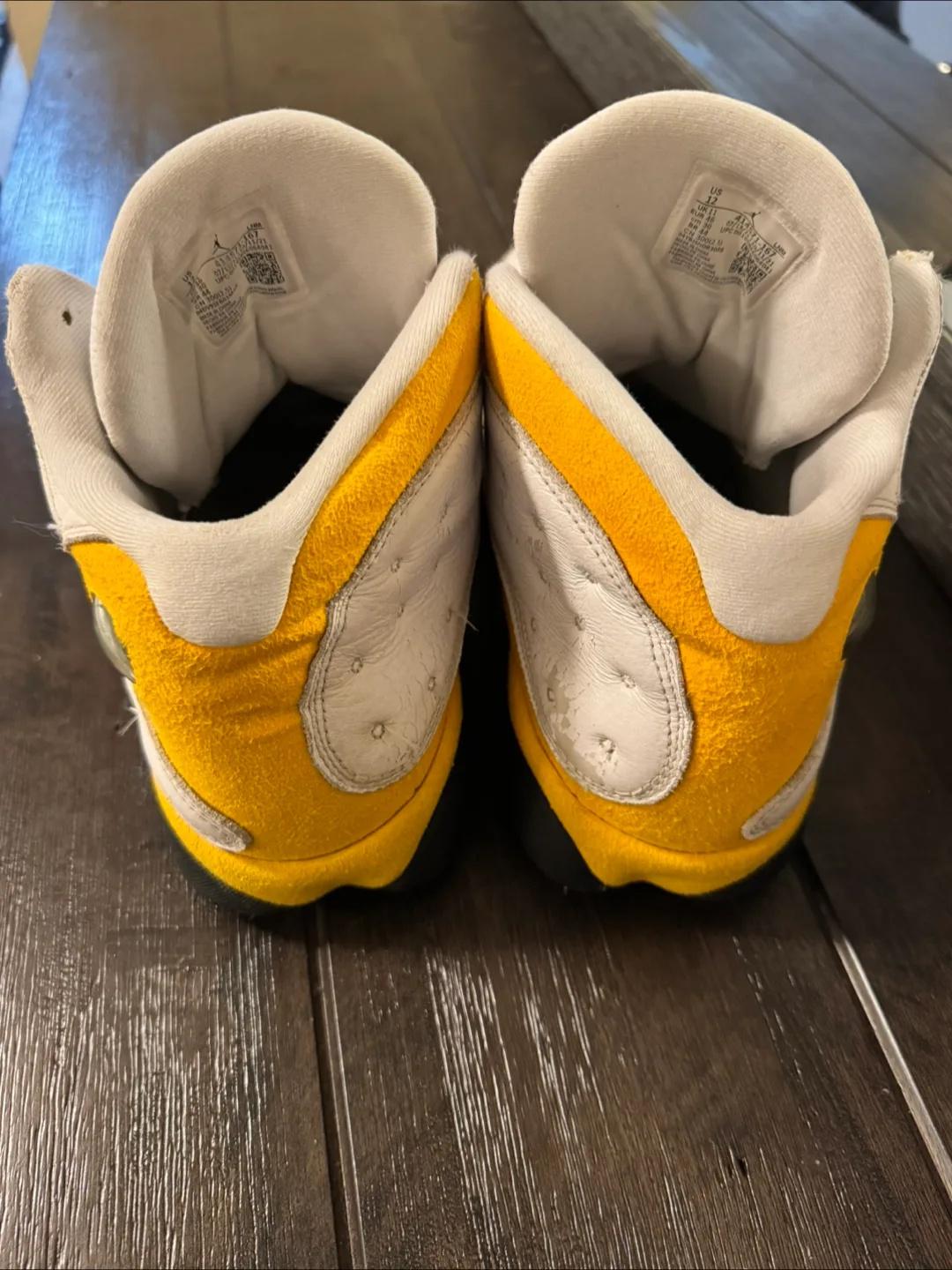 Men’s Air Jordan 13 Retro White/Yellow Size 12 Men image indicator(5)