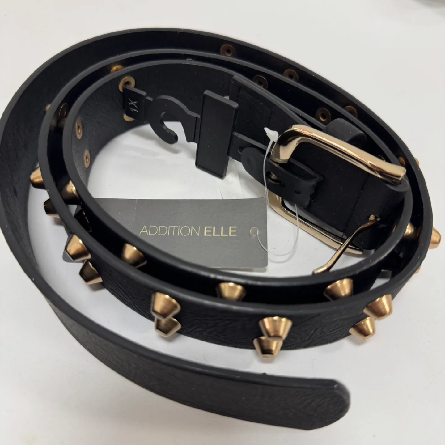 Addition Elle Black Studded Belt – Size 1X – New with Tags thumbnail