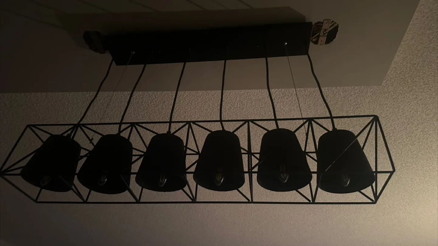 Black Modern Linear Island or Dinning Light image indicator(3)