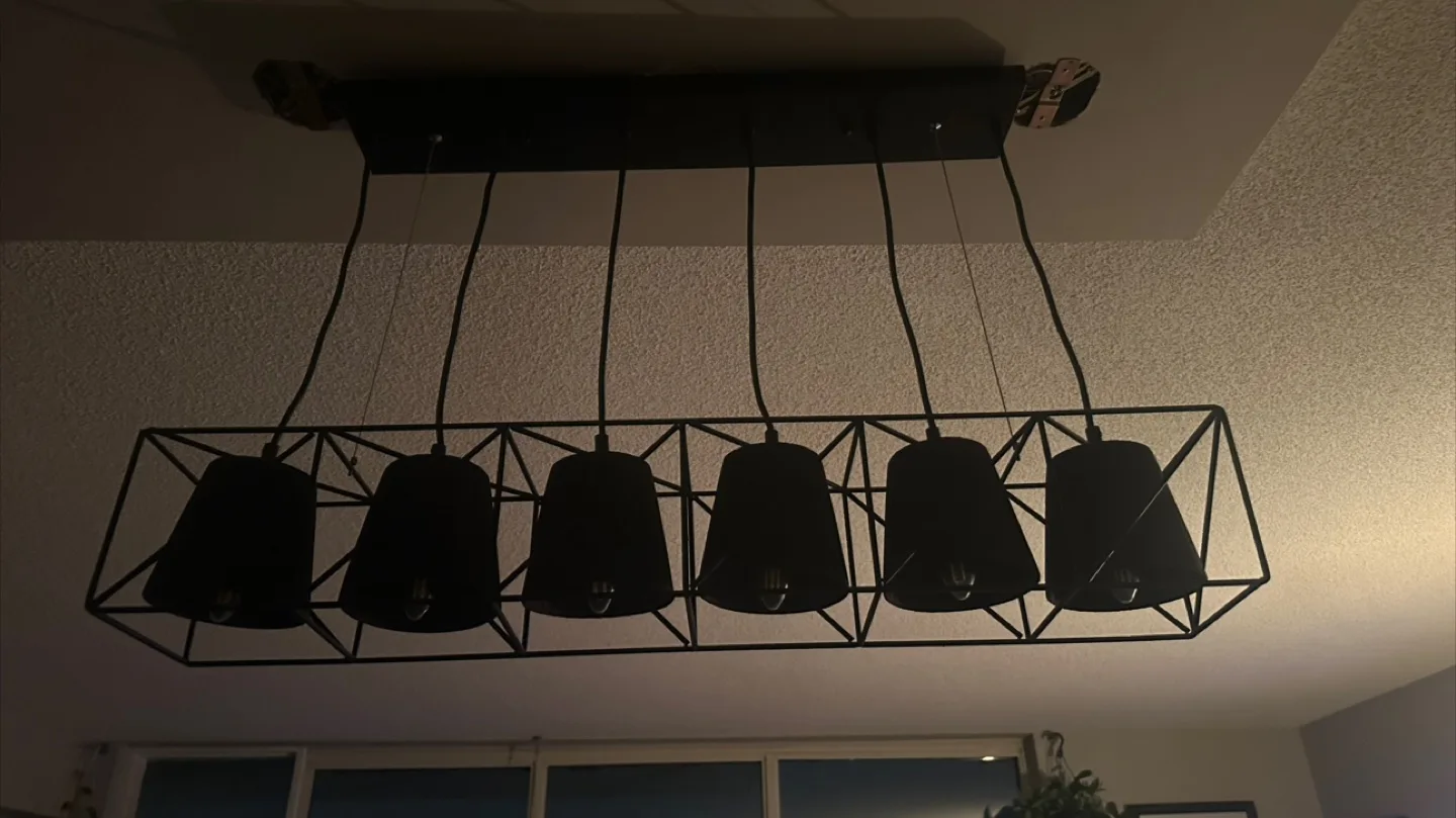 Black Modern Linear Island or Dinning Light image indicator(6)