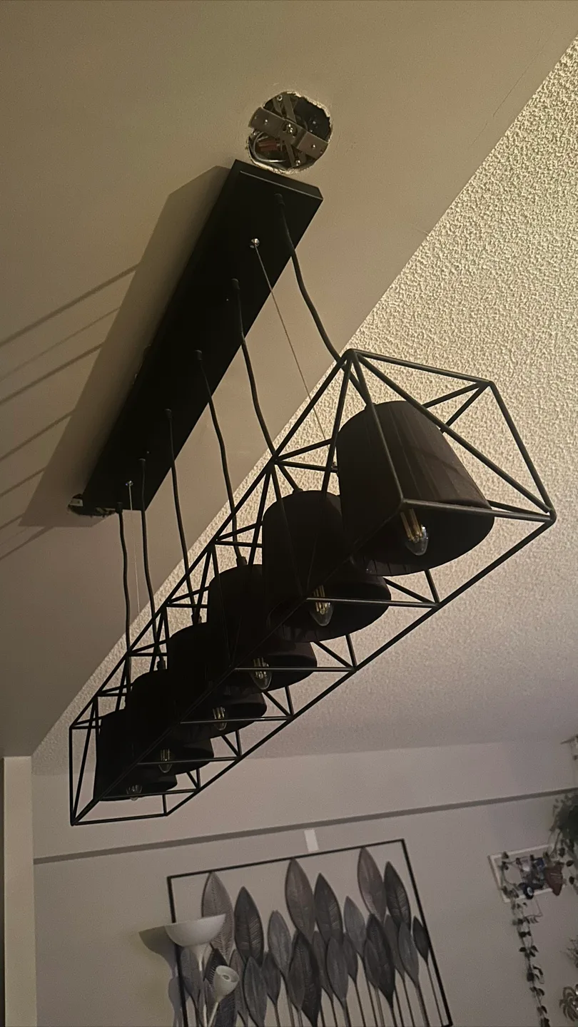 Black Modern Linear Island or Dinning Light image indicator(2)