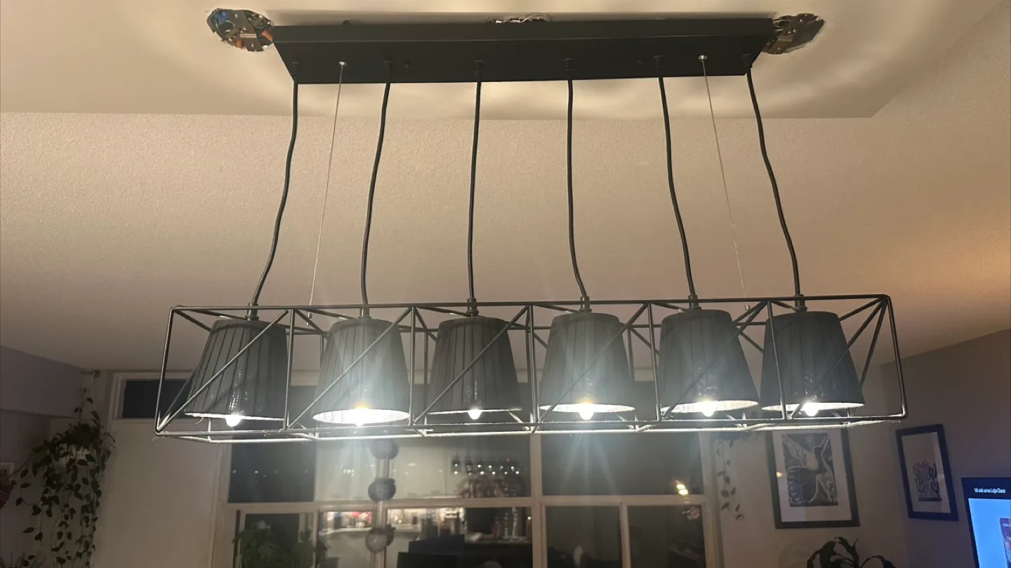 Black Modern Linear Island or Dinning Light image indicator(8)