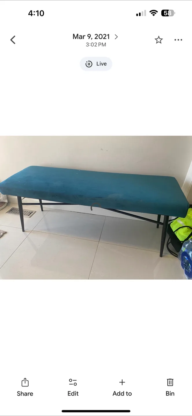 Structube IKO Teal Bench thumbnail