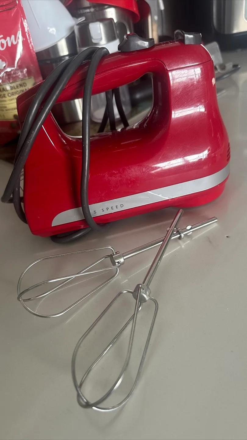 KitchenAid 5-Speed Hand Mixer - Empire Red thumbnail