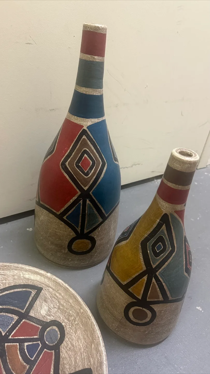 Decorative Vases and Plate Set image indicator(3)