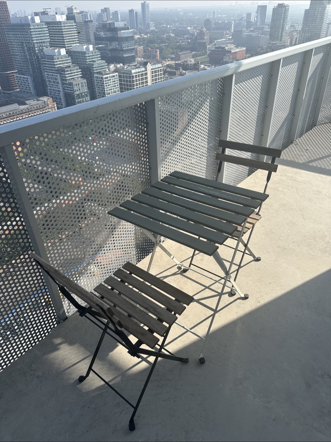 IKEA Outdoor Table & Chairs - Green/Brown