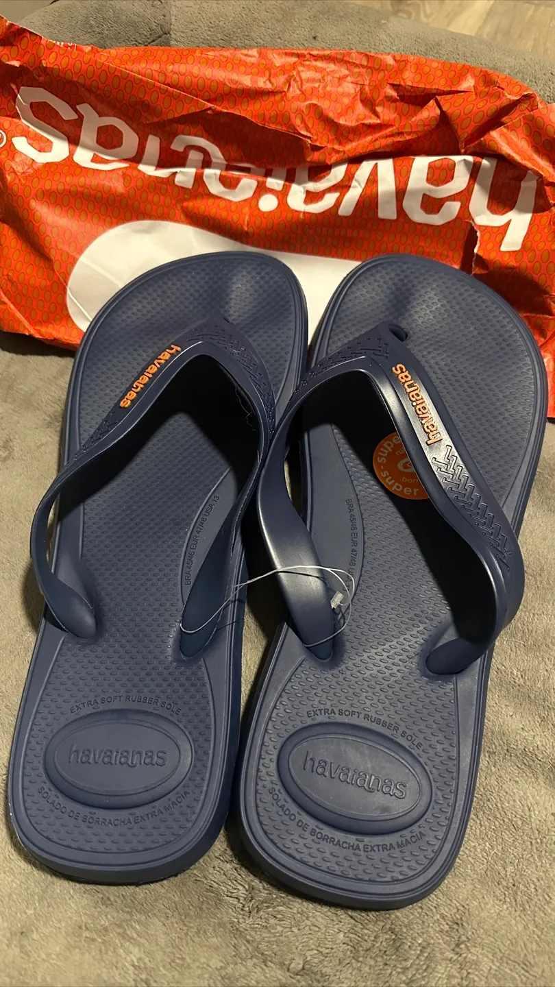 Havaianas Top Super Soft Rubber Sole Flip Flops, US 13 thumbnail