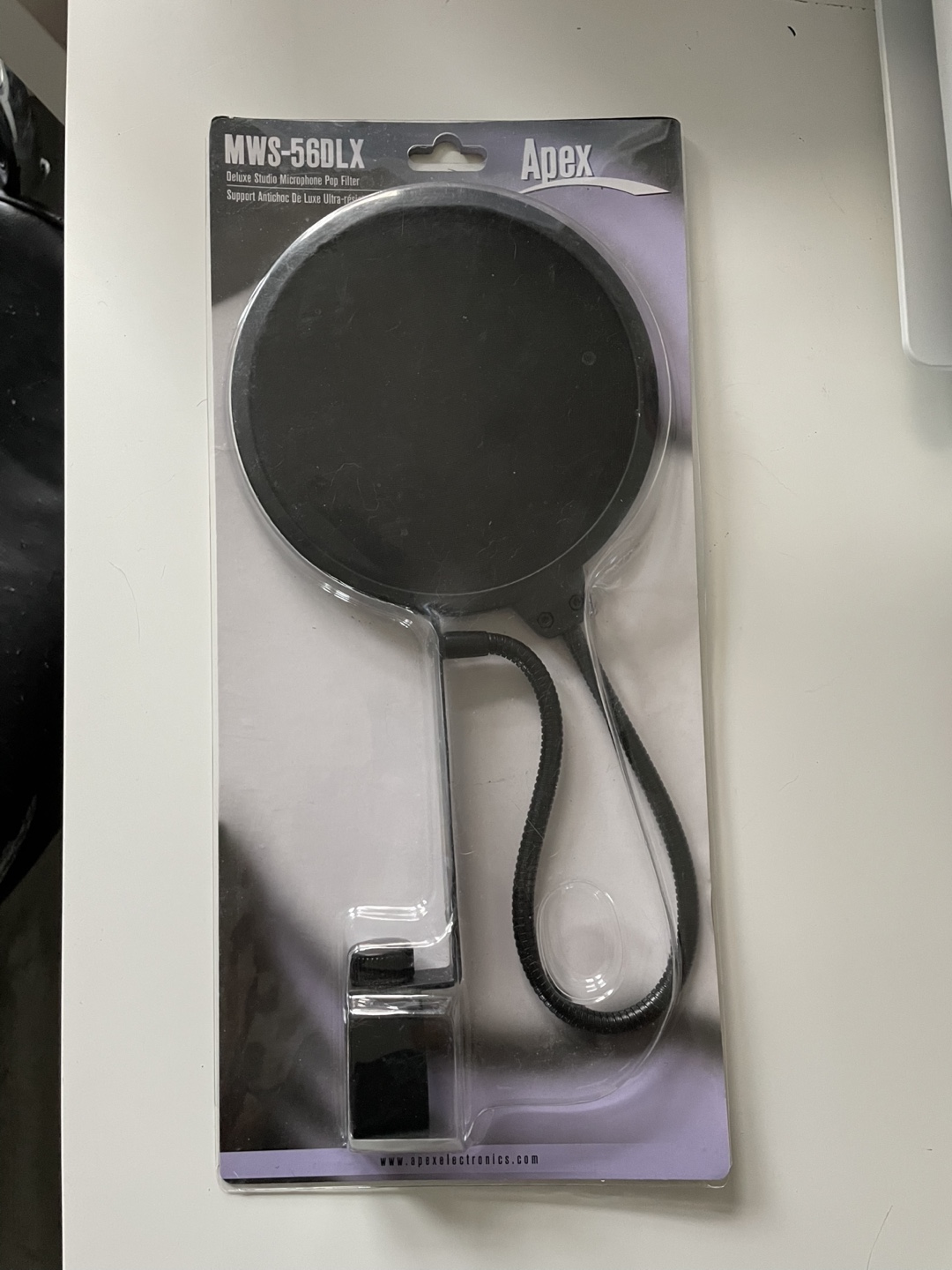 Apex MWS-56DLX Deluxe Studio Microphone Pop Filter - New