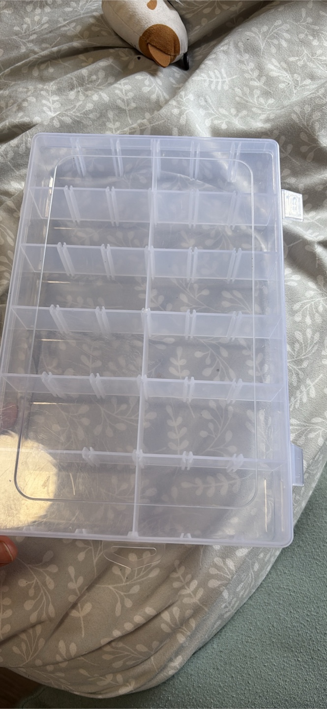 Clear Plastic Adjustable Compartment Organizer