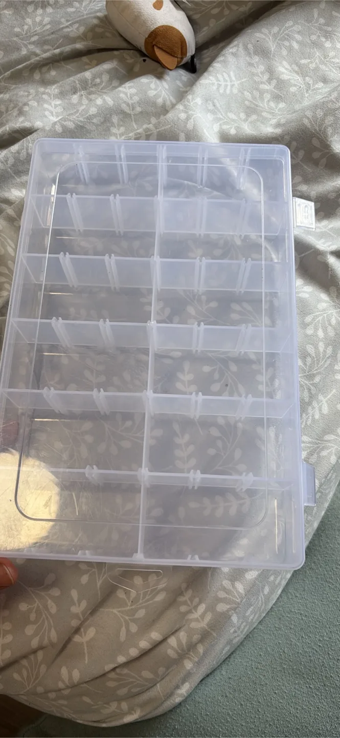 Clear Plastic Adjustable Compartment Organizer thumbnail