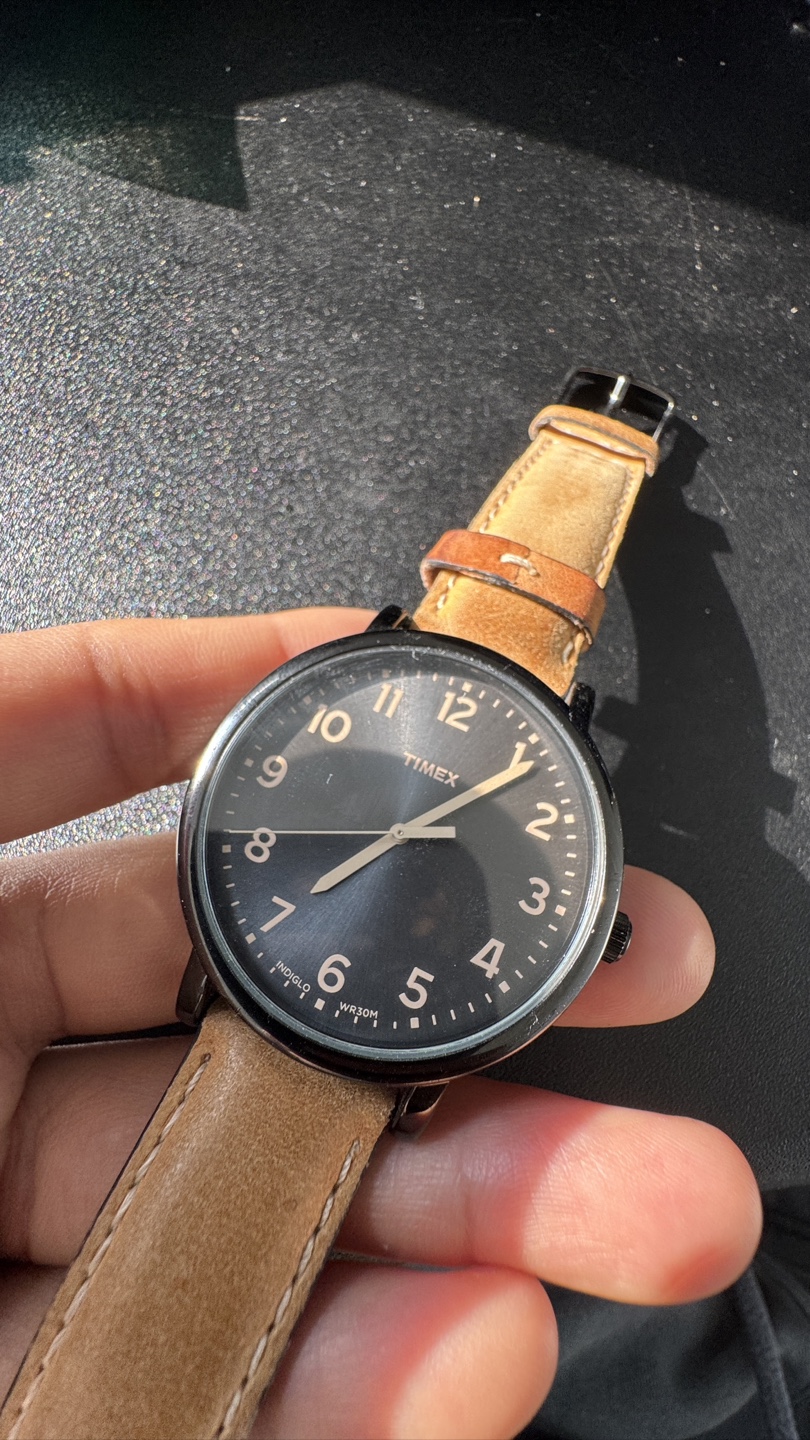 Timex Watch with Leather Strap - ‼️sale