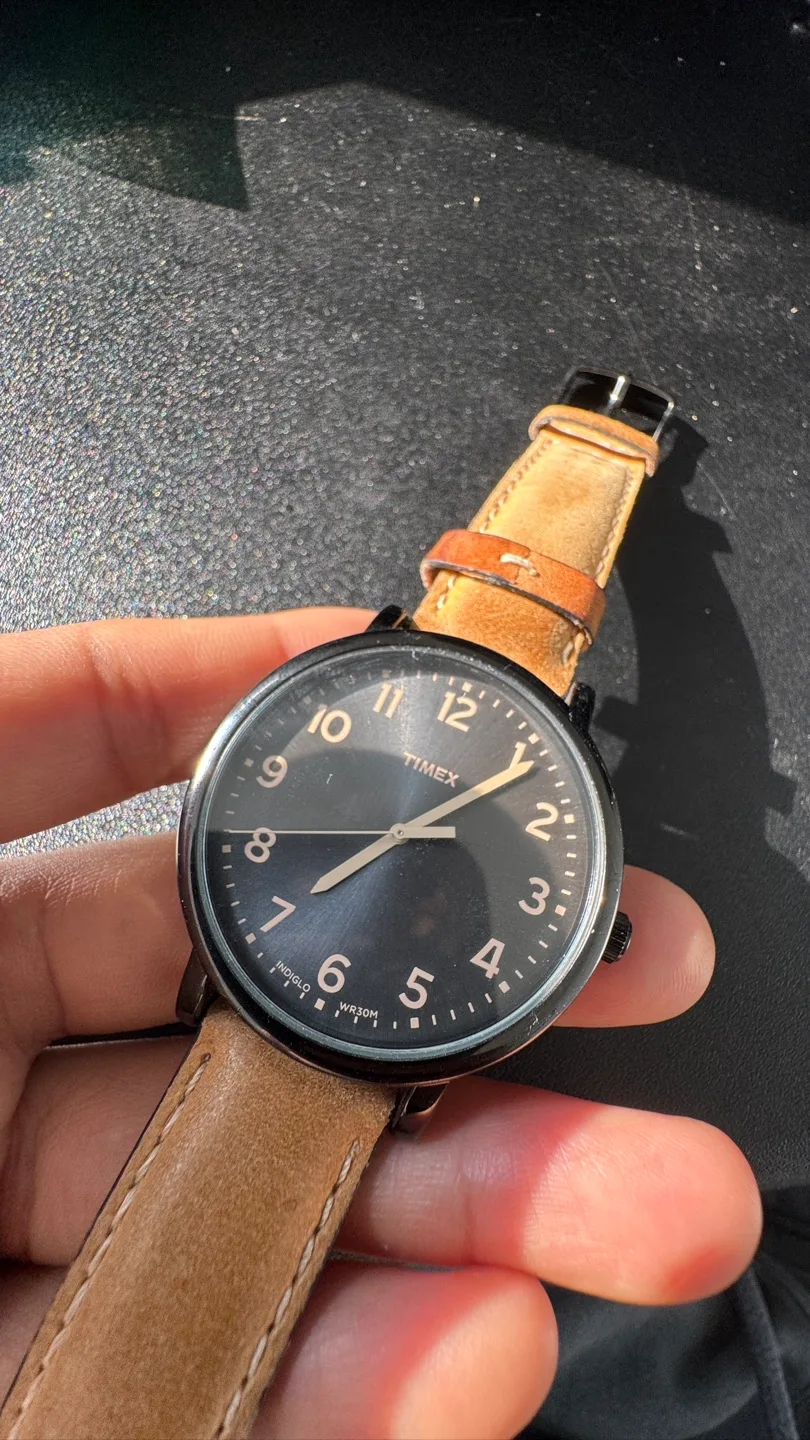 Timex Watch with Leather Strap - ‼️sale