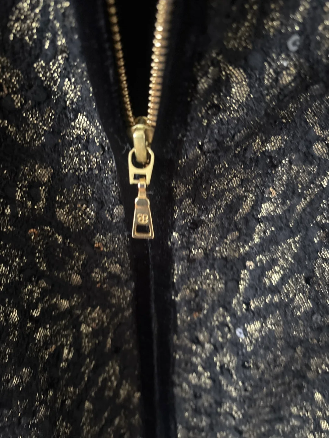 Basler Black & Gold Sequin Jacket- New Without Tags image indicator(3)