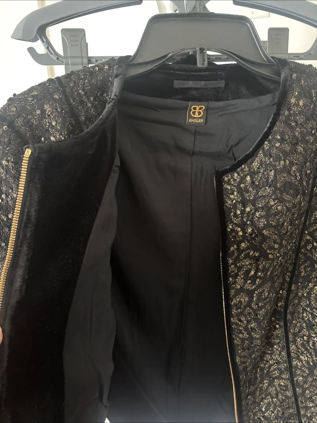 Basler Black & Gold Sequin Jacket- New Without Tags image indicator(9)