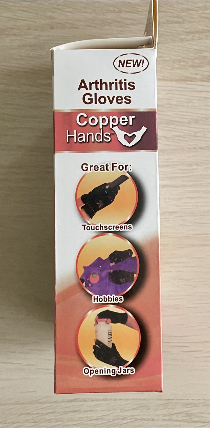 New Copper Hands Arthritis Gloves L/XL - photo 3