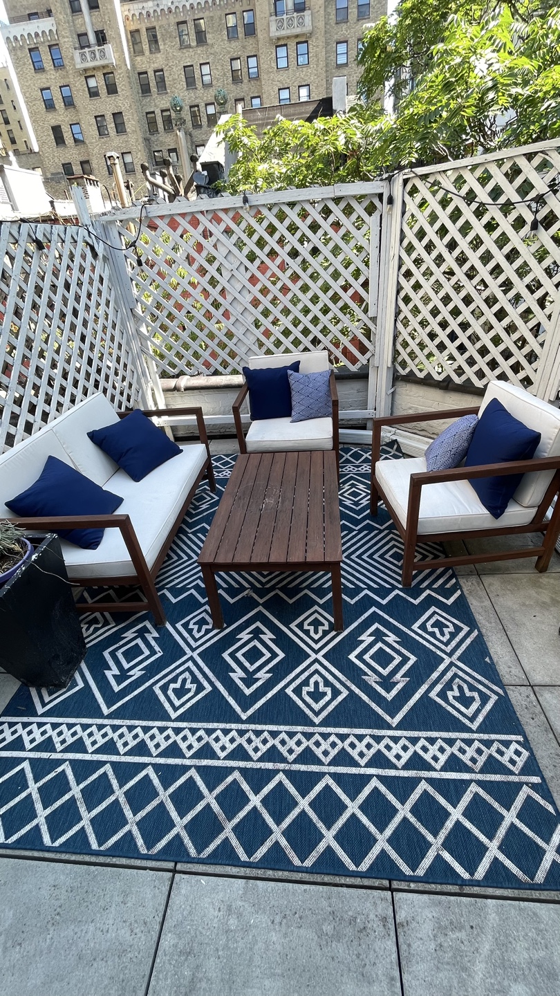 Outdoor Patio Set - Loveseat, Two Chairs, Table and pillows - photo 2