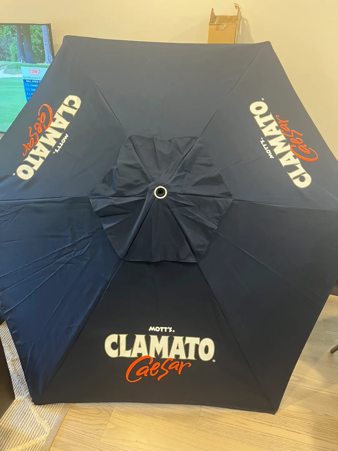 Motts Clamato Patio Umbrella - BNIB thumbnail