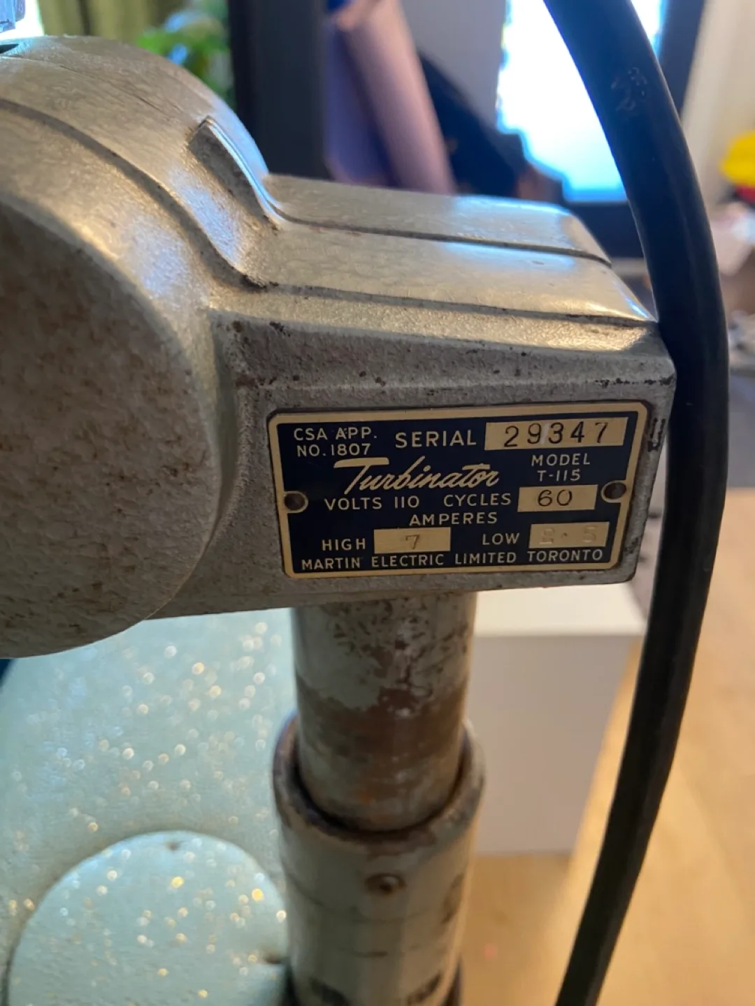 Working Vintage Turbinator Salon Hair Dryer Chair image indicator(8)