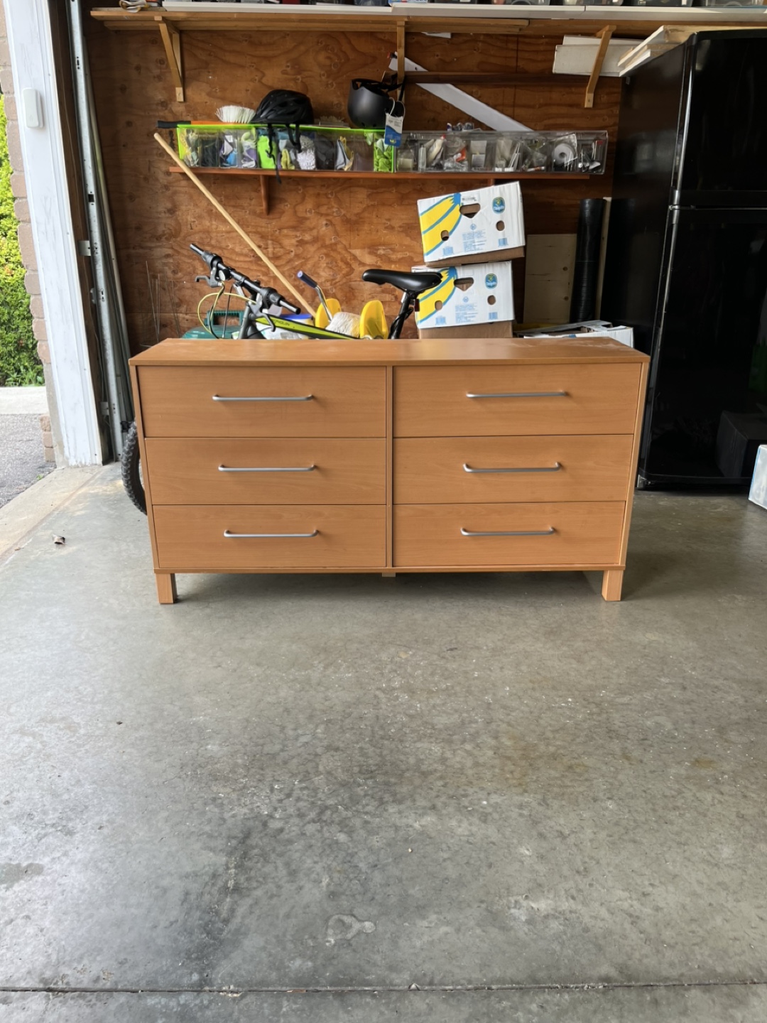 Wooden 6-Drawer Dresser
