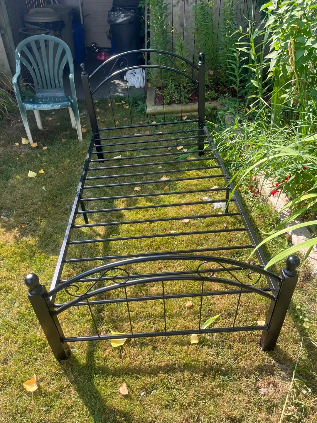 Black Metal Twin Bed Frame thumbnail