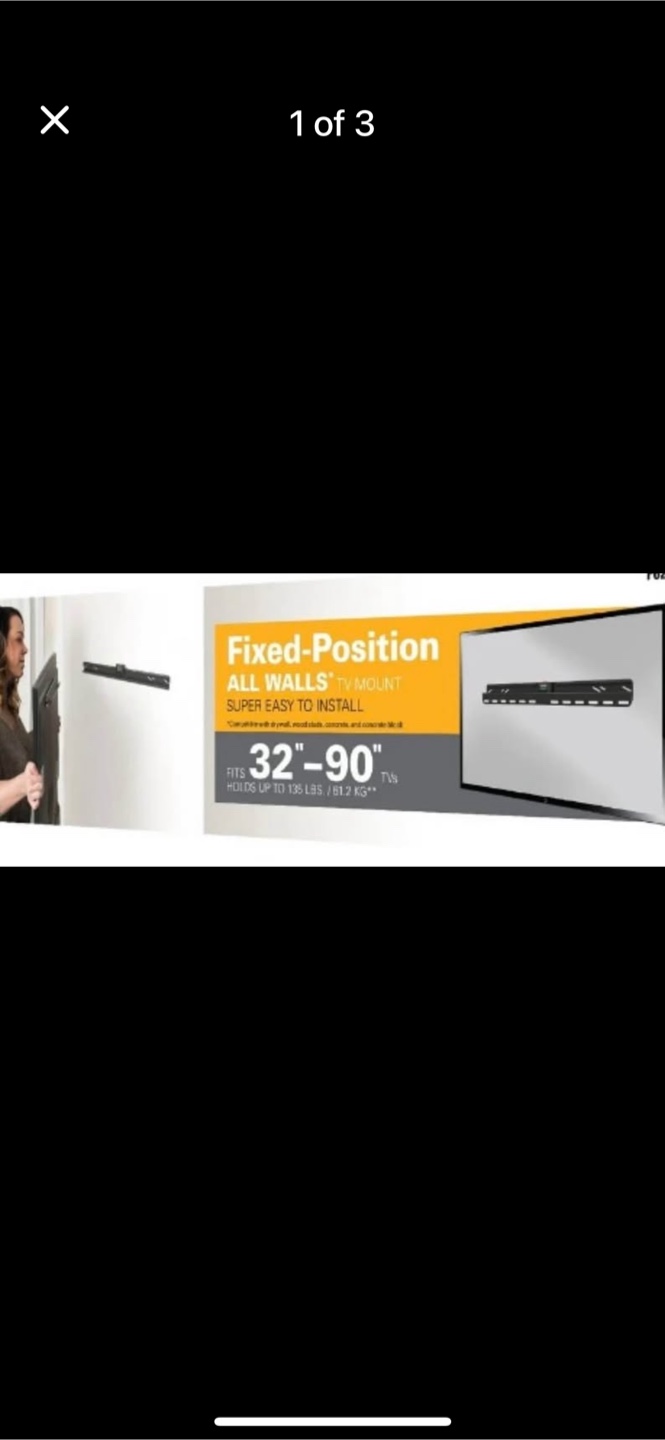New in Box  Sanus Fixed-Position TV Mount for 32"-90" TVs 🧡