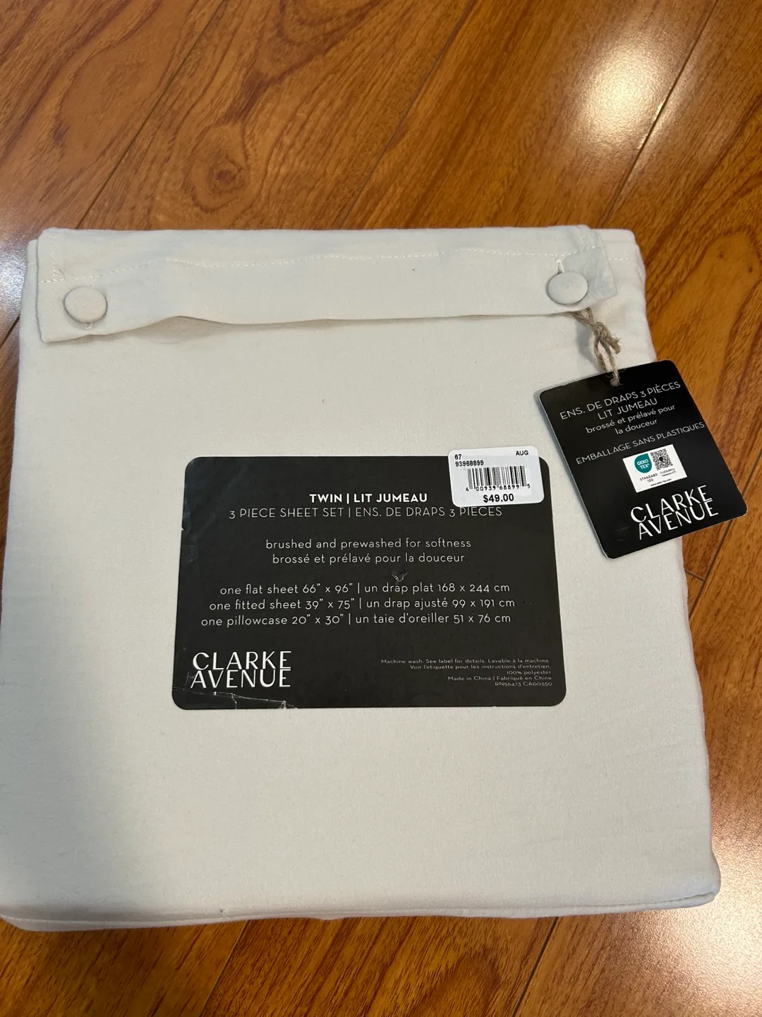 Clarke Avenue Twin 3-Piece Sheet Set ( brand new) image indicator(2)